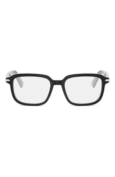 Dior Blacksuit S26i 53mm Rectangular Optical Glasses In Brown