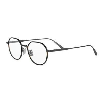 Dior Blacksuito R3u Shiny Mini Sunglasses With Clear Demo Lens