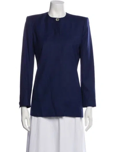 Pre-owned Dior Blazer In Blue