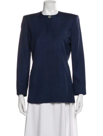 Pre-owned Dior Blazer In Blue