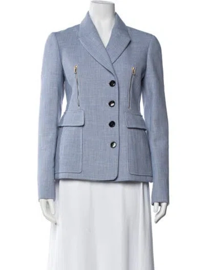 Pre-owned Dior Blazer In Blue