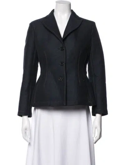 Pre-owned Dior Blazer In Blue