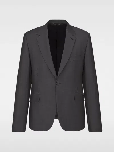 Dior Blazer Men Grey In Gray