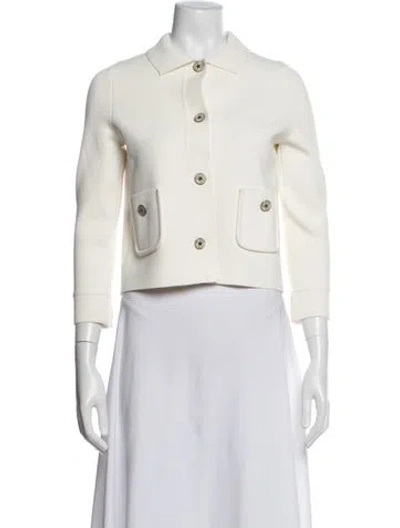Pre-owned Dior Blazer In Neutrals/white