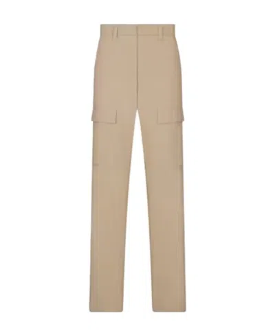 Dior Blended Overalls Casual Pants In Nude