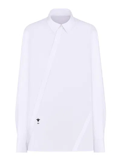 Dior Blouse With Oblique Closure In White