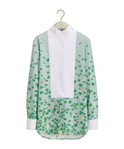 Dior Blouse With Plastron In Green
