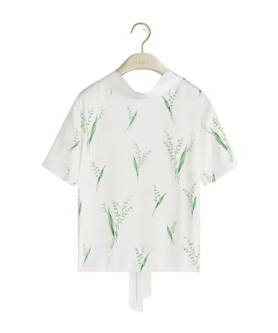 Dior Blouse With Tied Collar In White