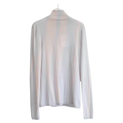 Pre-owned Dior Blue & Pink Wave Knit Cashmere/silk Fine Sweater