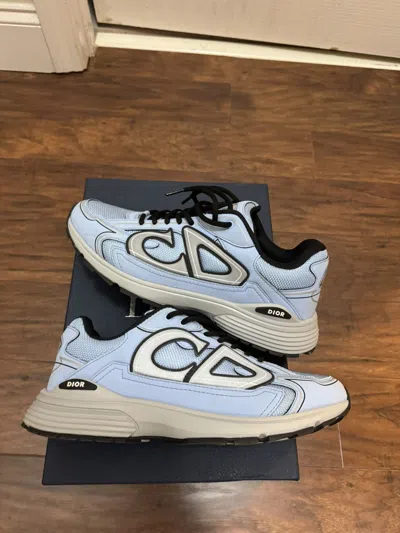 Pre-owned Dior Blue B30 Runners Shoes