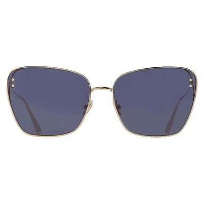 Pre-owned Dior Blue Butterfly Ladies Sunglasses Miss B2u Cd40095u 10v 63