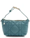 Dior Blue Calfskin Travel Nomad Small Pouch (authentic Pre-loved)