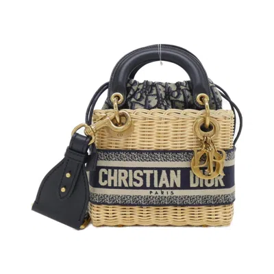 Pre-owned Dior Blue Canvas Handbag () In Multi