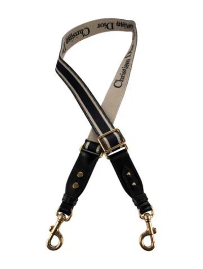 Pre-owned Dior Blue Canvas Material Christian  Handbag Strap