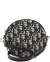 Dior Blue Canvas Oblique Baby Ball Shoulder Bag (authentic Pre-loved)