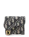 Dior Saddle Nanfair Wallet In Black