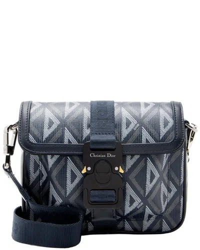 Dior Blue Coated Canvas