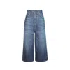 Dior Blue Cotton High-waisted Jean In Blue