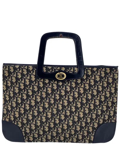 Dior Blue Cotton Tote (authentic Pre-loved) In Multi