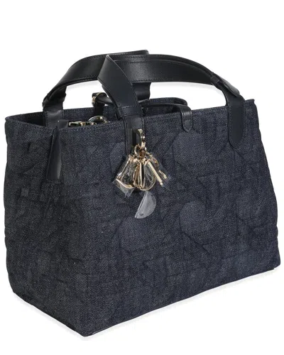 Dior Blue Denim Cannage Medium Toujours (authentic Pre-loved)