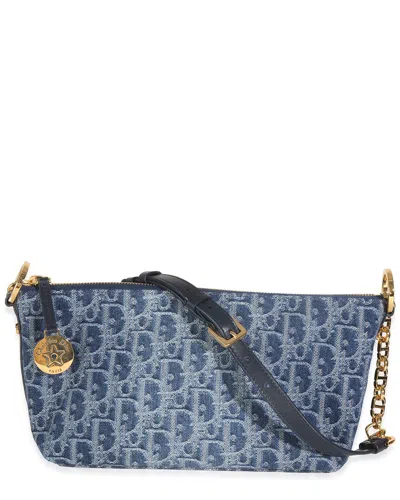 Dior Blue Denim Oblique Star Hobo Bag (authentic Pre-loved)