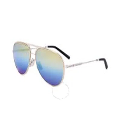 Dior Blue Gradient Pilot Men's Sunglasses Essential A2u Dm40022u 16x 60 In Multi