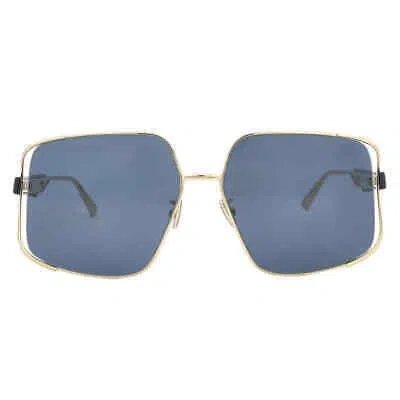 Pre-owned Dior Blue Irregular Ladies Sunglasses Arch S1u B0b0 Cd40037u 10v 61