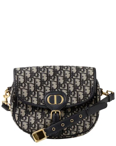 Dior Blue Leather Barbie Medium Shoulder Crossbody (authentic Pre-loved) In Black