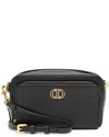 Dior Blue Leather Caro Double Pouch Crossbody (authentic Pre-loved) In Black