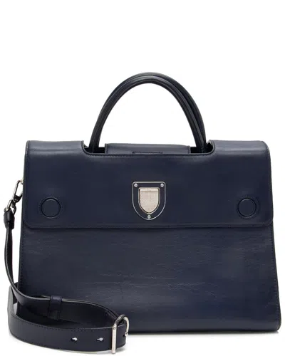 Dior Blue Leather Ever Medium Tote (authentic )