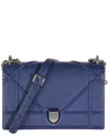 Dior Blue Leather Medium Ama Flap Bag (authentic Pre-loved)