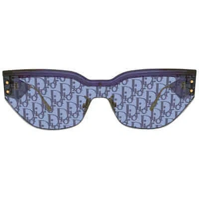 Pre-owned Dior Blue Logo Cat Eye Ladies Sunglasses Club M3u 30b8 00 Club M3u 30b8