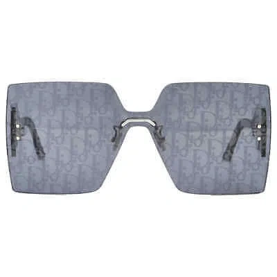 Pre-owned Dior Blue Logo Shield Ladies Sunglasses Club M5u F0b8 Cd40117u 16c 00
