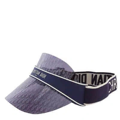 Pre-owned Dior Blue Logo Visor Ladies Sunglasses Club V1u 31b8 Cd40041u V1u