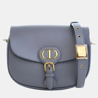 Pre-owned Dior Blue Medium Calfskin Bobby Crossbody