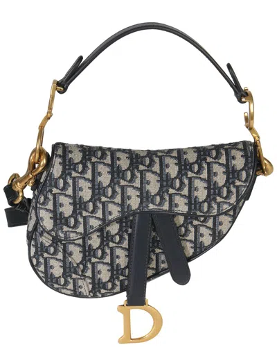 Dior Saddle Mini Flip Saddle Shoulder Bag In Black