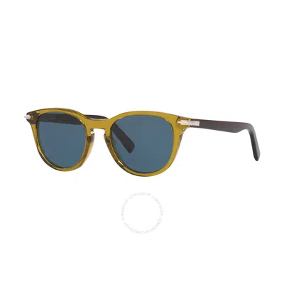 Dior Blue Oval Men's Sunglasses Blacksuit R31 58b0 Dm40036i 96v 50 In Green