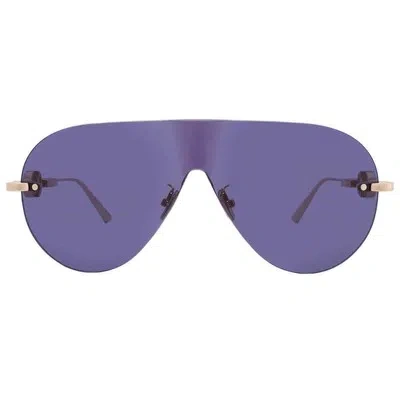 Pre-owned Dior Blue Shield Ladies Sunglasses Cd Chain M2u B0b0 Cd40161u 10v 00
