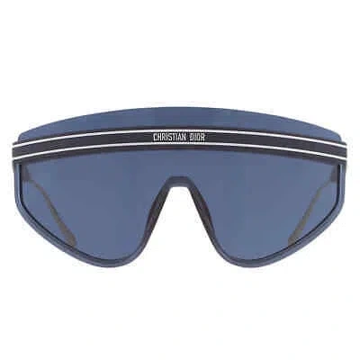 Pre-owned Dior Blue Shield Ladies Sunglasses Club M2u Cd40079u 91v 00 Club M2u