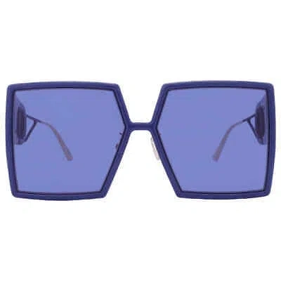 Pre-owned Dior Blue Square Ladies Sunglasses 30montaigne Su 30b0 58 30montaigne Su 30b0 58
