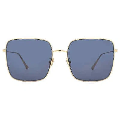 Pre-owned Dior Blue Square Ladies Sunglasses Stellaire Su Cd40068u 10v 59