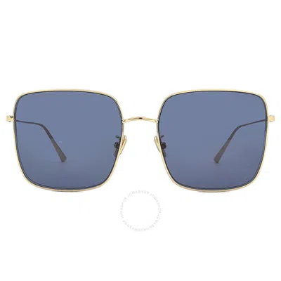 Dior Blue Square Ladies Sunglasses Stellaire Su Cd40068u 10v 59 In Gold