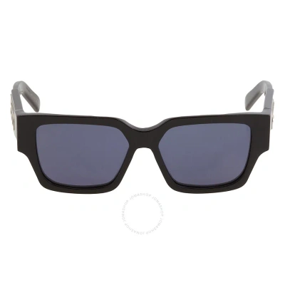 Dior Open Box -  Blue Square Men's Sunglasses Cd Su 10b0 55 In Black / Blue