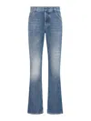 Dior Blue Stonewashed Cotton Denim Jeans In Blue