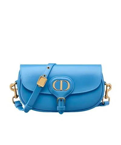 Dior Bobby Flip Shoulder Bag In Blue
