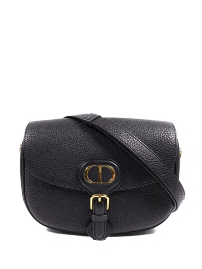Pre-owned Dior Bobby Leather Cross Body Bag In Black