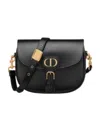 Dior Bobby Medium Glossy Cowhide Backpack In Black