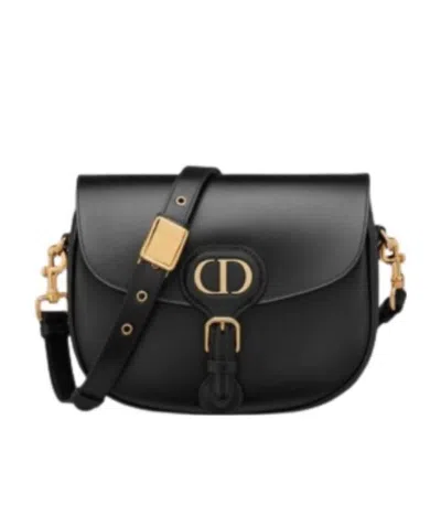 Dior Bobby Medium Glossy Cowhide Backpack In Black