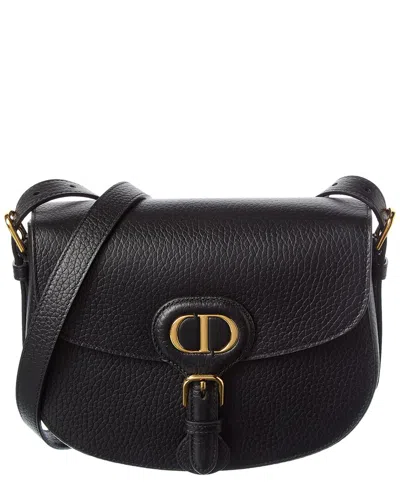 Dior Bobby Medium Leather Shoulder Bag In Black