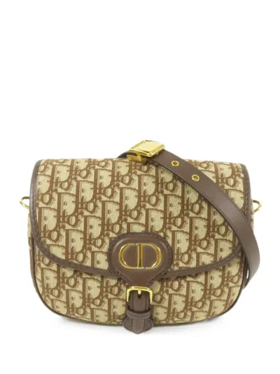 Pre-owned Dior Bobby Oblique Shoulder Bag In Neutral